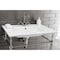 Fauceture Continental 31"x22" Ceramic Vanity Top W/ Integrated Basin 1H, White LBT312271 - alternate 2